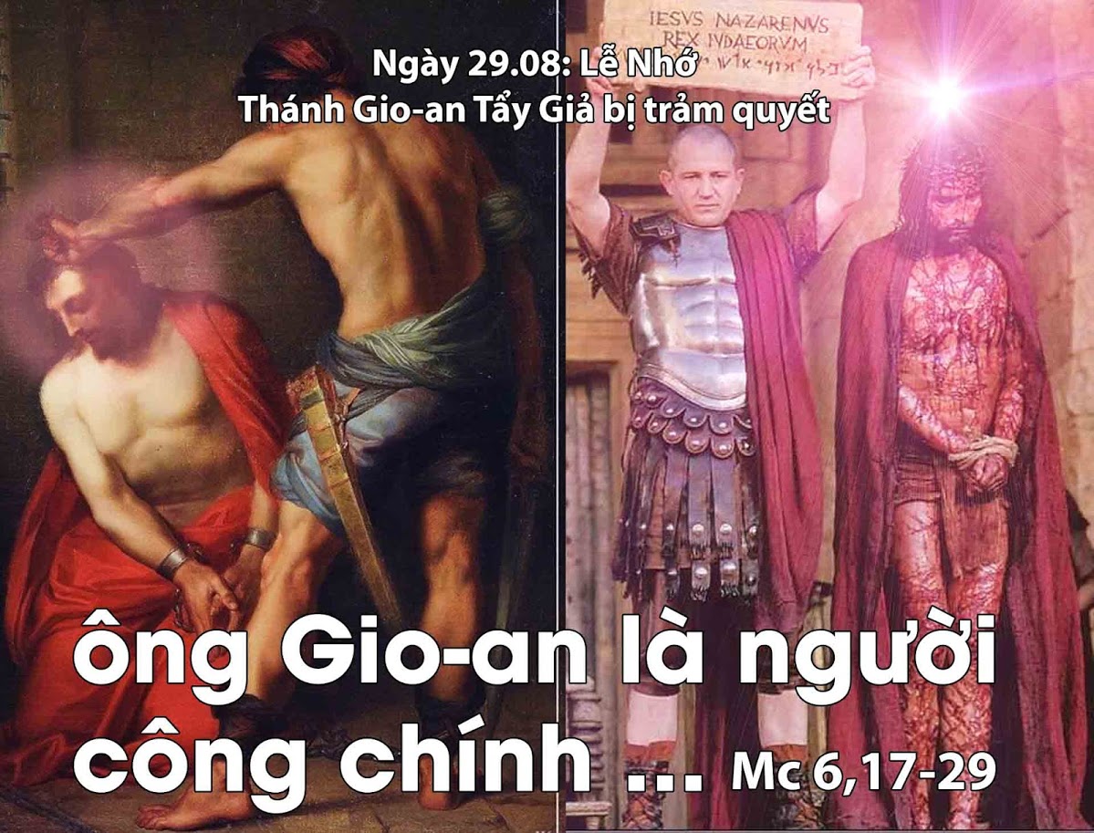 29 Tháng Tám  - Thánh Gioan Tẩy Giả Bị Chém Ðầu