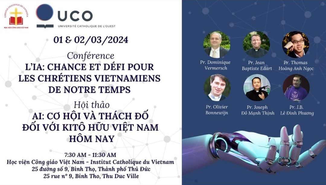 HỘI THẢO: TRÍ TUỆ NHÂN TẠO - CƠ HỘI VÀ THÁCH ĐỐ ĐỐI VỚI KITÔ HỮU VIỆT NAM