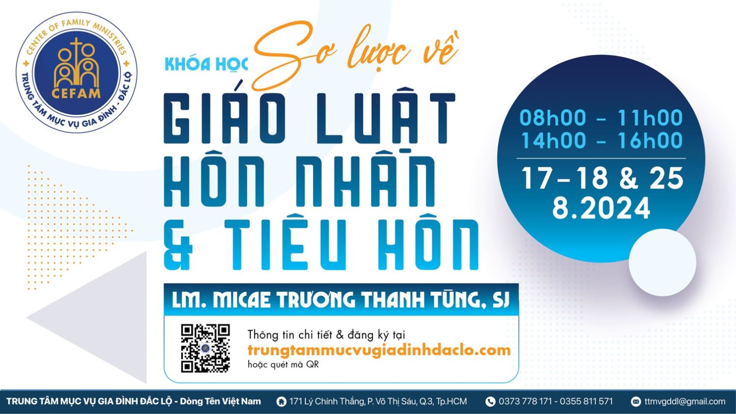 Khóa học “Sơ lược về Giáo Luật Hôn Nhân & Tiêu Hôn”