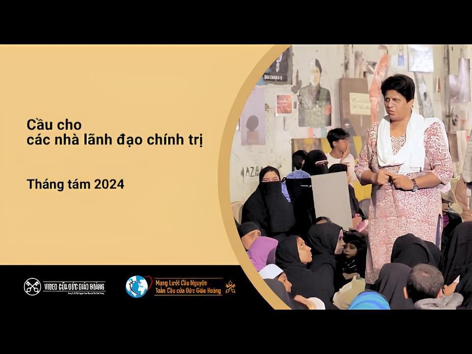 Ý cầu nguyện của Đức Thánh Cha tháng 08/2024: Cầu cho các nhà lãnh đạo chính trị