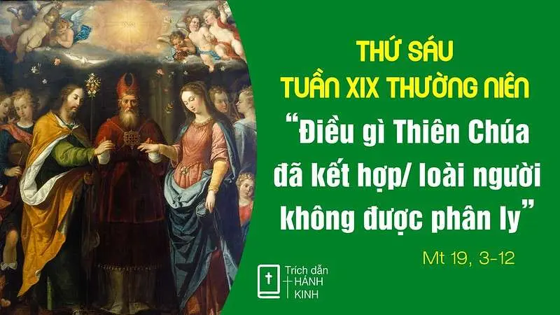 Chú Giải Tin Mừng Thứ Sáu Tuần XIX Mùa Thường Niên (Mt 19,3-12) | Giáo Phận Phú Cường