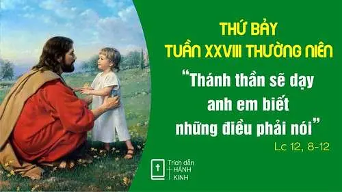 Chú Giải Tin Mừng Thứ Bảy Tuần XXVIII Mùa Thường Niên (Lc 12,8-12) | Giáo Phận Phú Cường