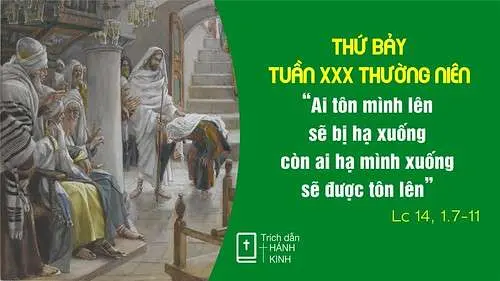 Chú Giải Tin Mừng Thứ Bảy Tuần XXX Mùa Thường Niên (Lc 14,7-11) | Giáo Phận Phú Cường