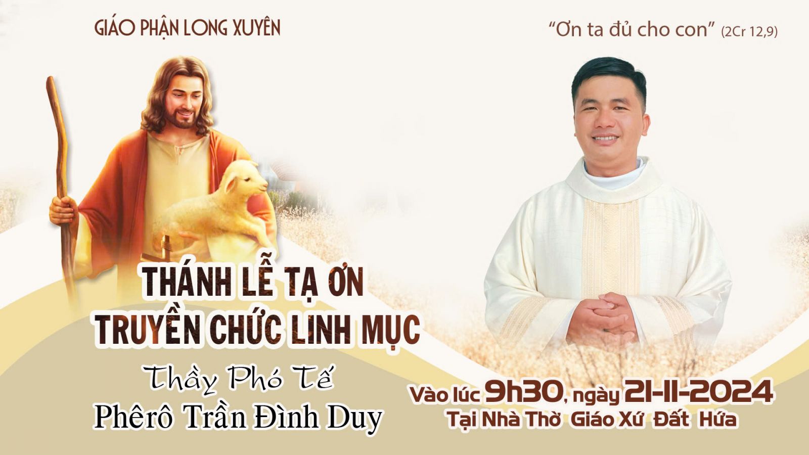 Trực tuyến: Thánh Lễ Tạ ơn & Truyền chức Linh mục