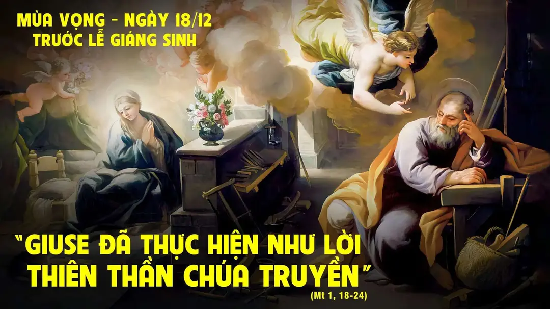 Chú Giải Tin Mừng Ngày 18.12 Tuần Bát Nhật Trước Giáng Sinh (Mt 1,18-24) | Giáo Phận Phú Cường