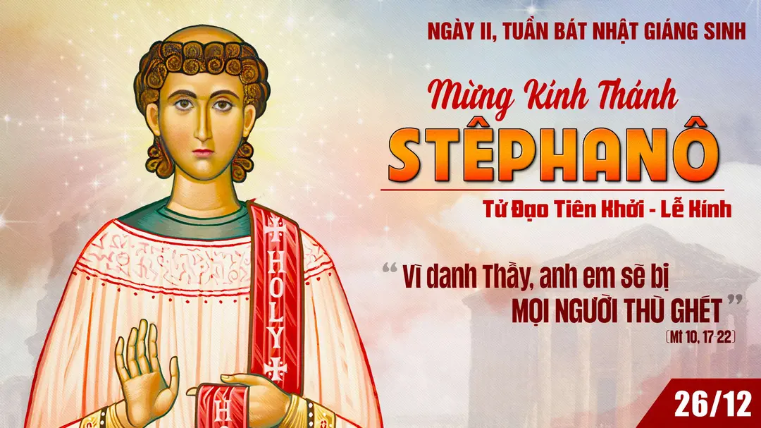 Suy Niệm Lời Chúa | Thứ Năm - Ngày II Tuần Bát nhật Giáng Sinh | THÁNH STÊPHANÔ - Lễ kính | Mt 10,17-22 | Phút Cầu Nguyện