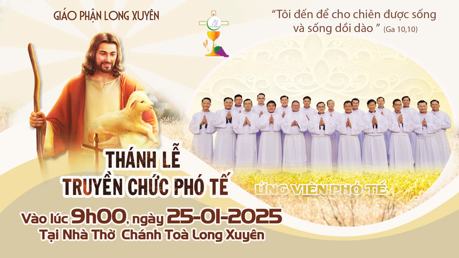 Trực tiếp thánh lễ Truyền chức Phó tế 2025